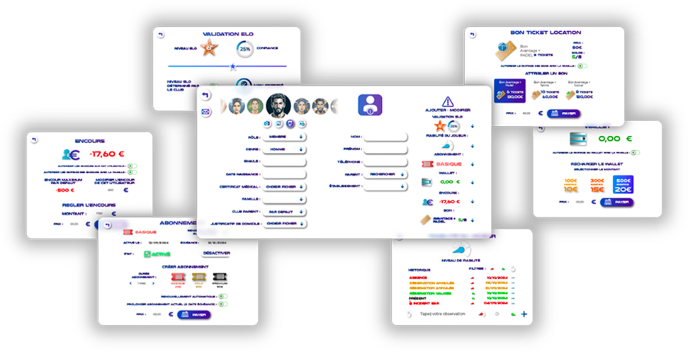Gestion des utilisateurs du club